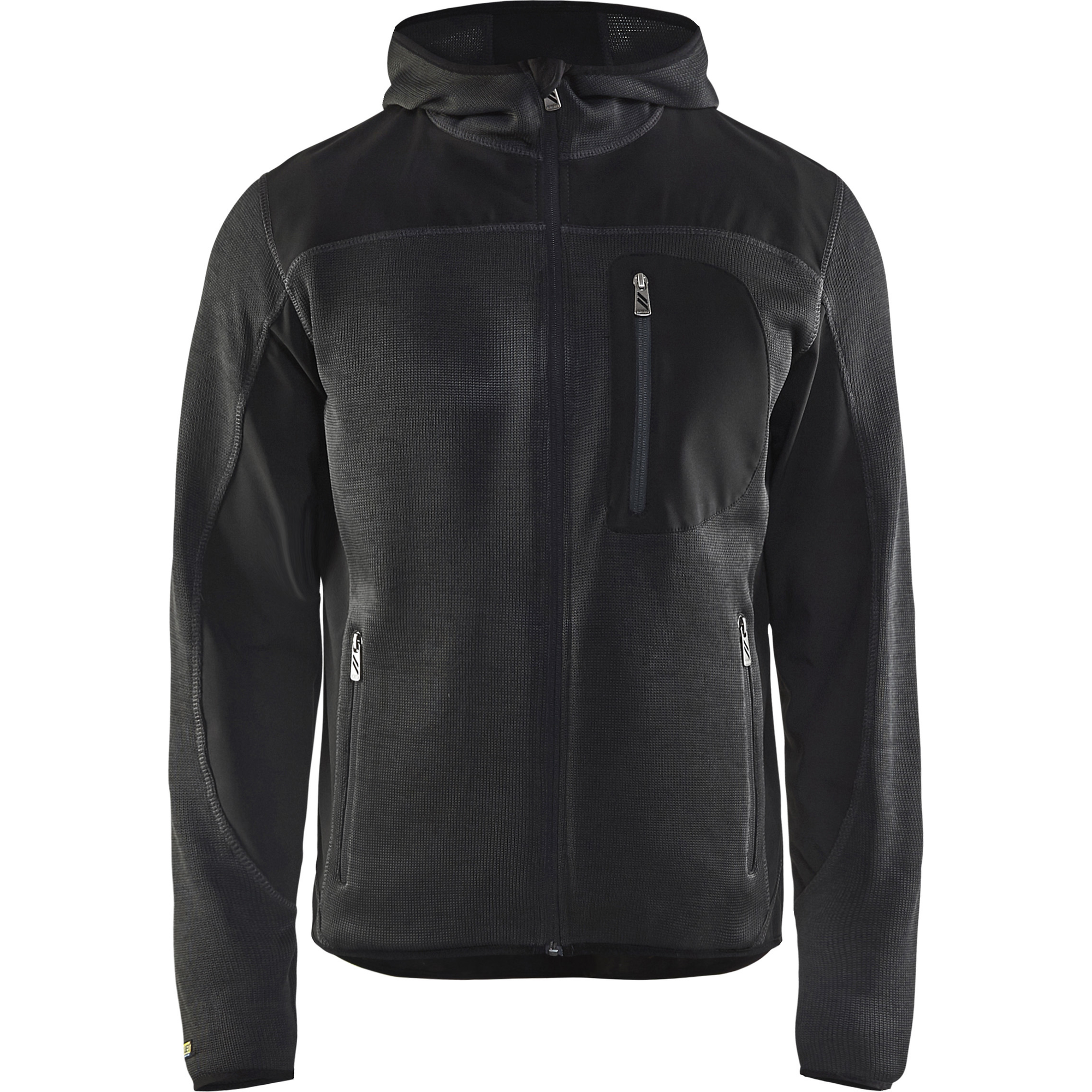 Blaklader Softshell Knitted Jacket, Dark Grey/Black