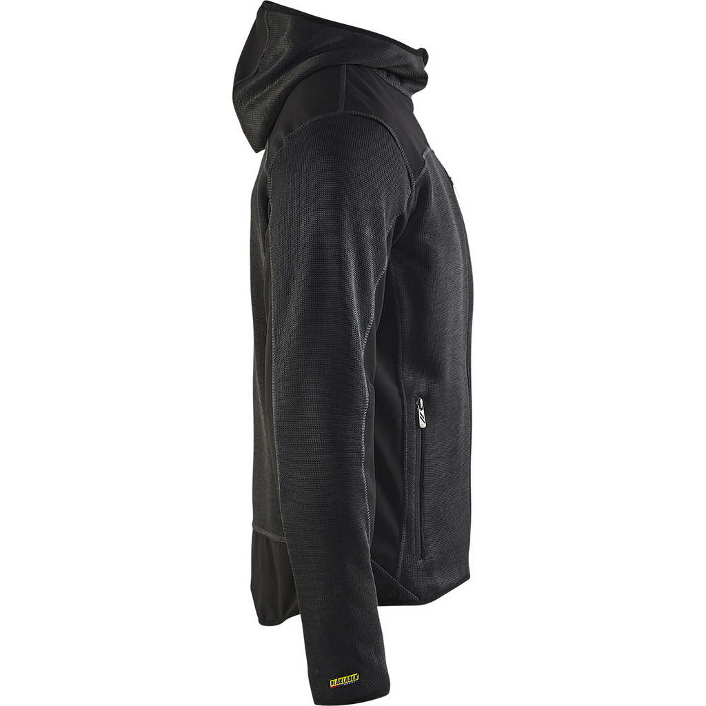 Blaklader Softshell Knitted Jacket, Dark Grey/Black (2)
