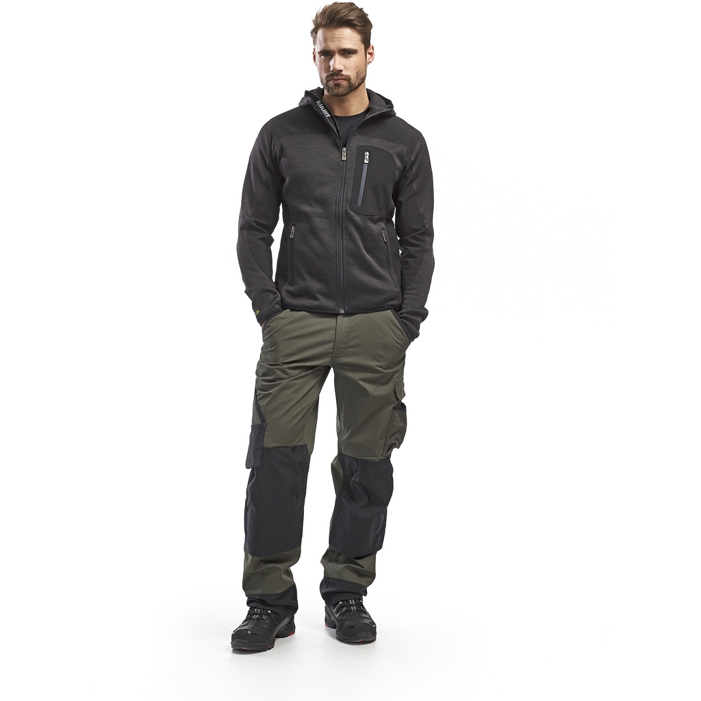 Blaklader Softshell Knitted Jacket, Dark Grey/Black (5)