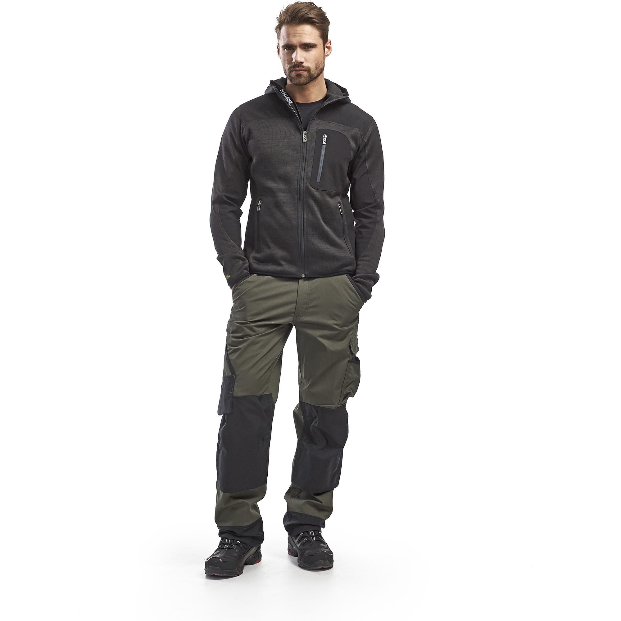 Blaklader Softshell Knitted Jacket, Dark Grey/Black (5)