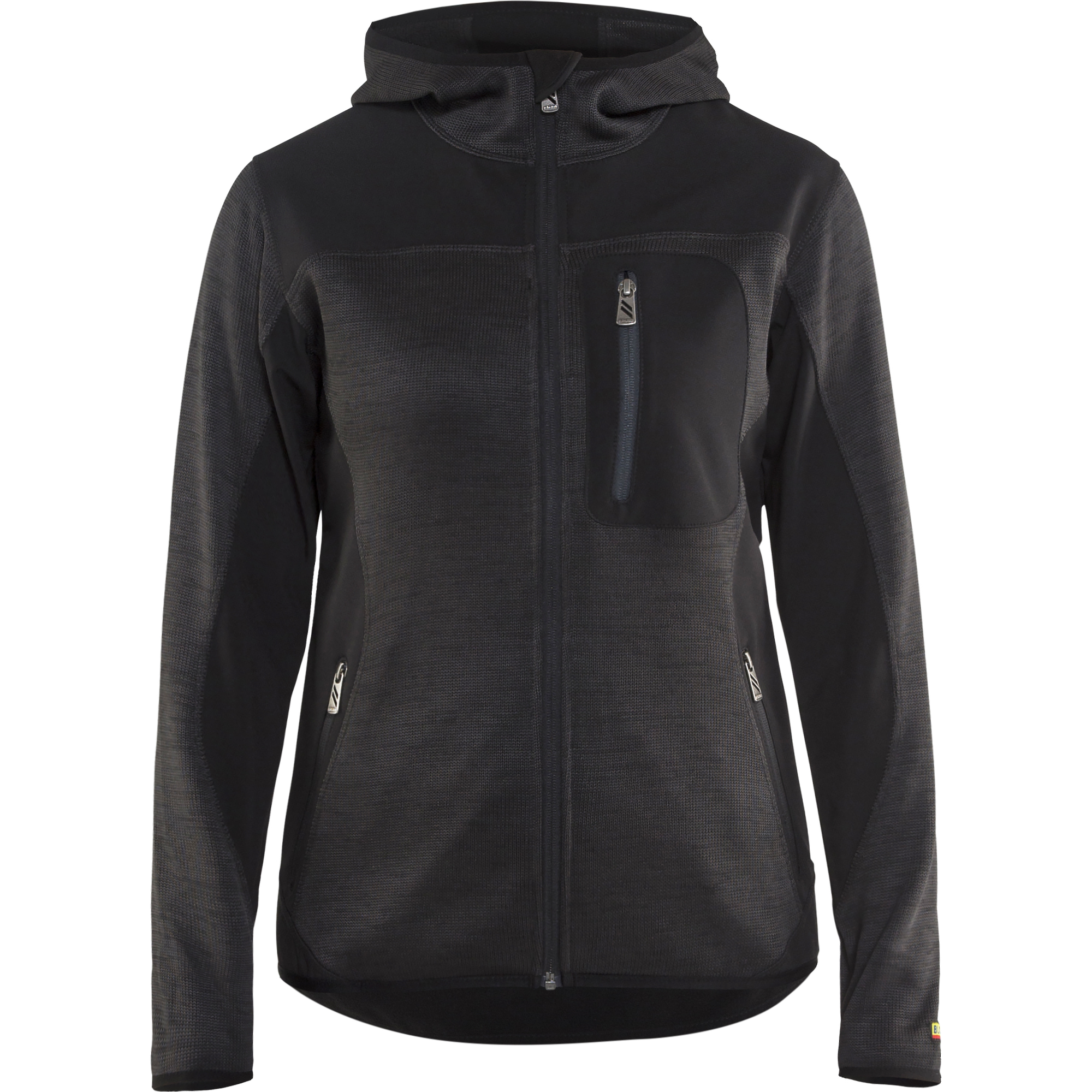Blaklader Ladies Knitted Jacket, Dark Grey/Black