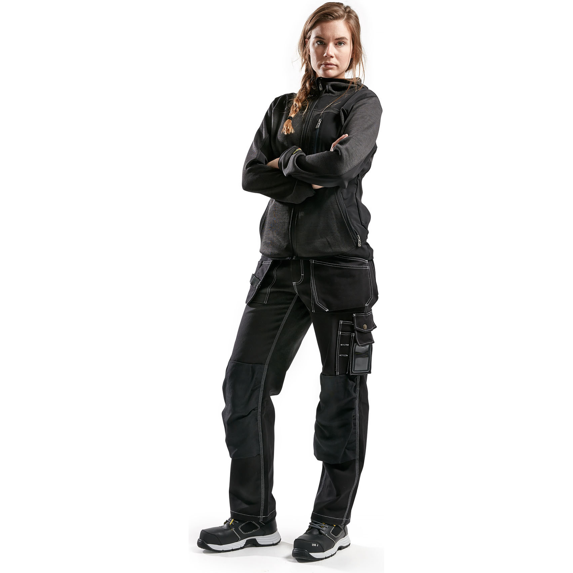 Blaklader Ladies Knitted Jacket, Dark Grey/Black (5)
