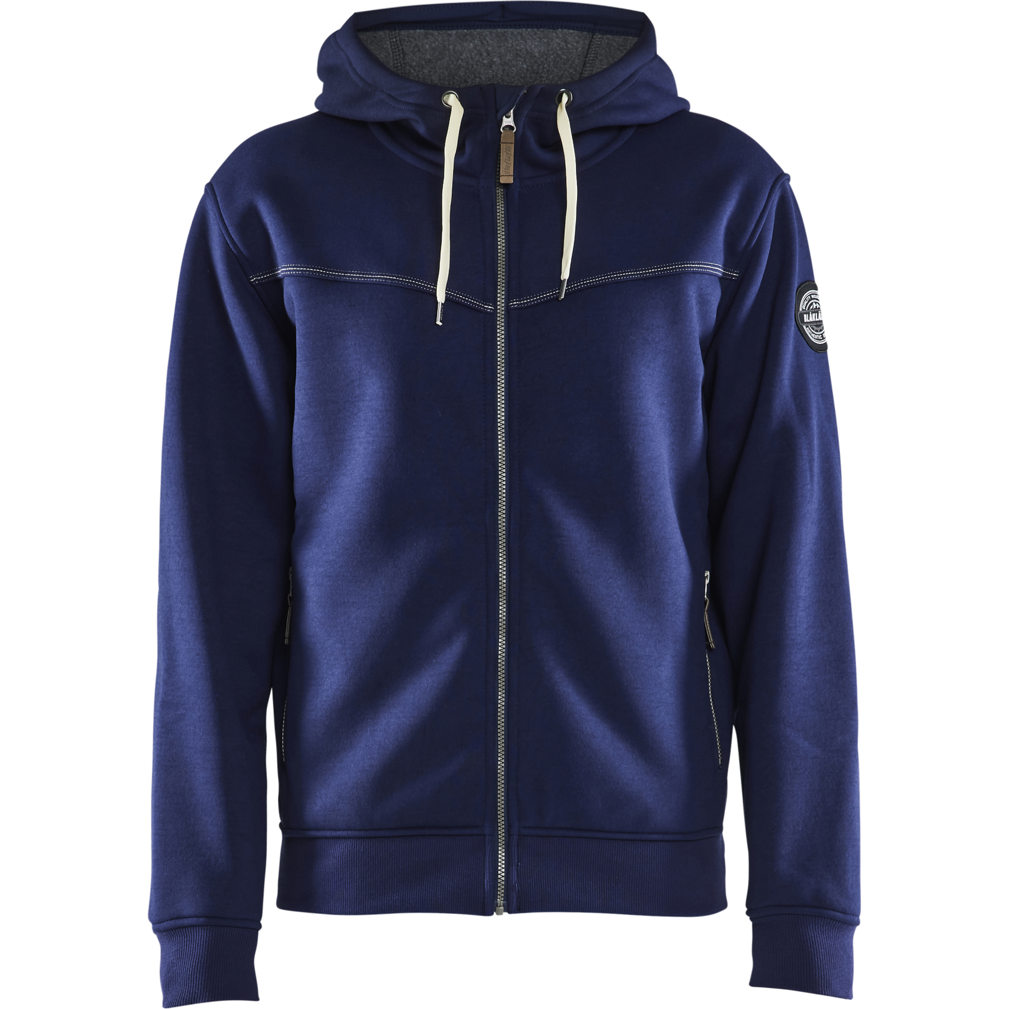 Blaklader Pile Lined Hooded Sweatshirt, Navy Blue