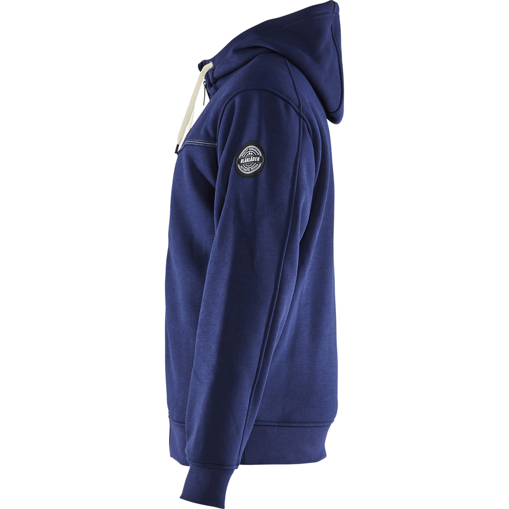 Blaklader Pile Lined Hooded Sweatshirt, Navy Blue (3)