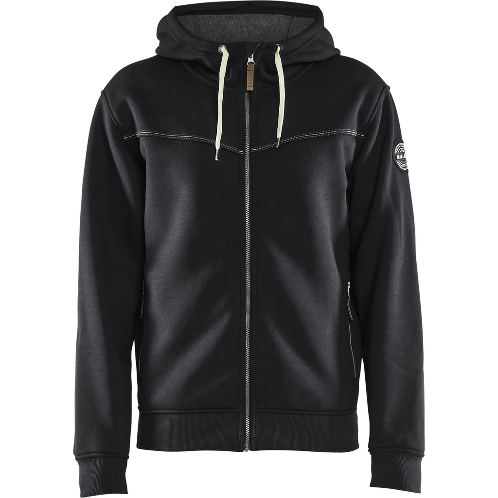 Blaklader Pile Lined Hooded Sweatshirt, Black
