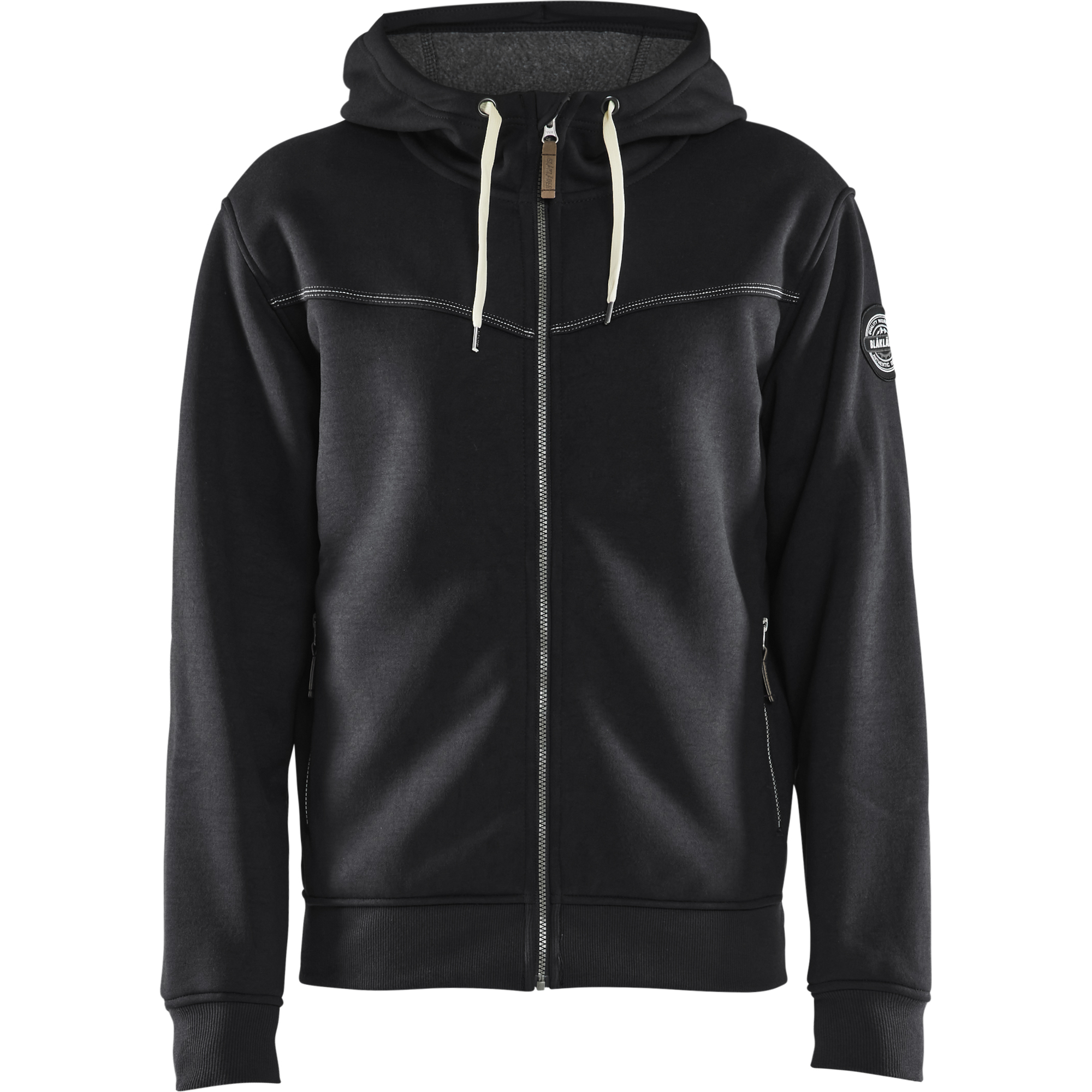 Blaklader Pile Lined Hooded Sweatshirt, Black