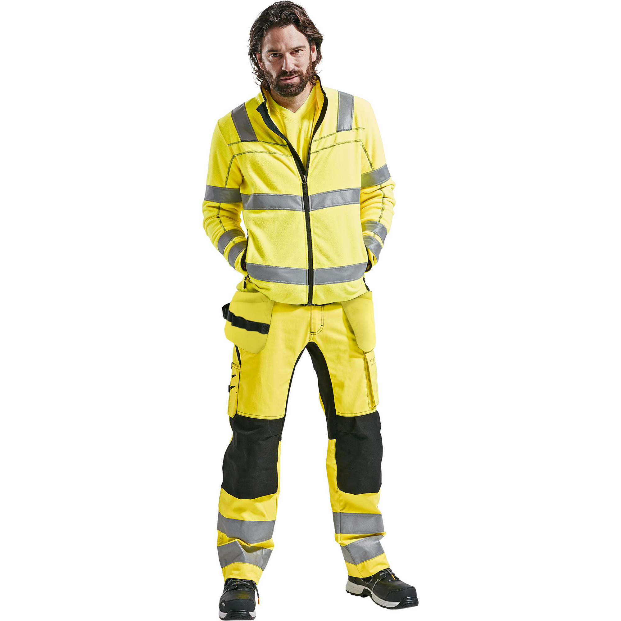 Blaklader High Vis Microfleece Jacket, Yellow (5)