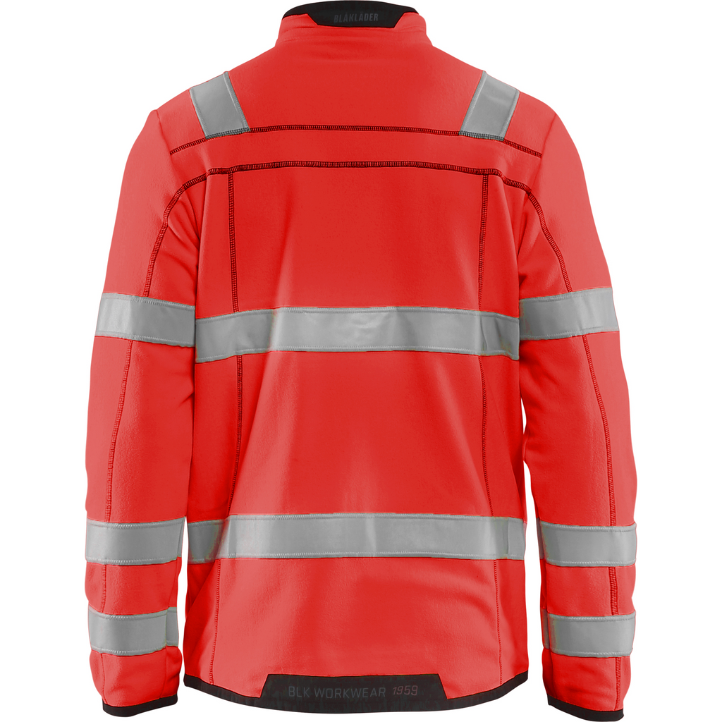 Blaklader High Vis Microfleece Jacket, Red (3)