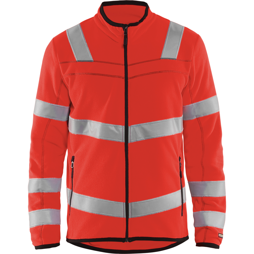 Blaklader High Vis Microfleece Jacket, Red