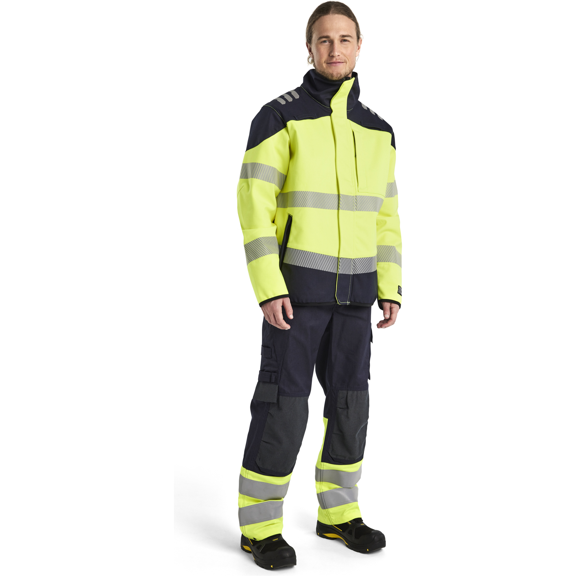 Blaklader Multi-Norm Softshell Jacket, Yellow/Navy (5)