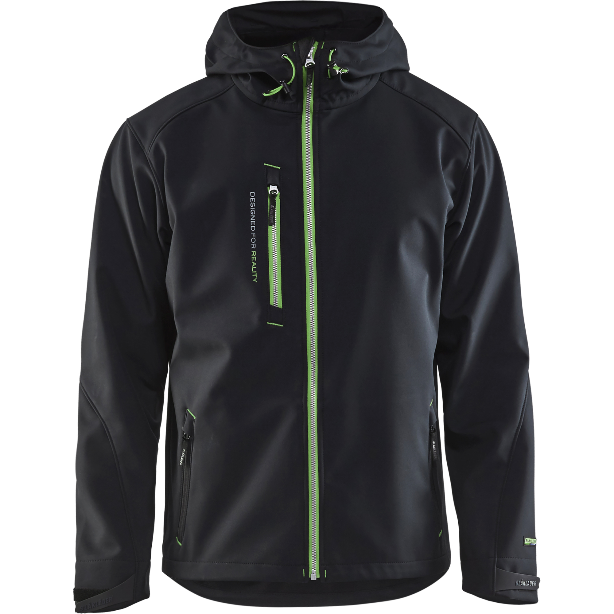 Blaklader Softshell Jacket, Black/Green