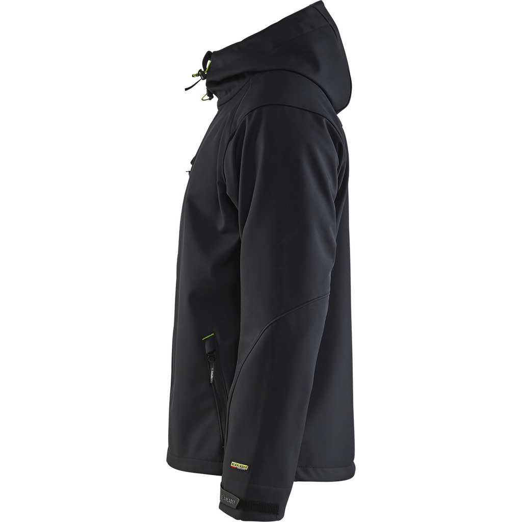 Blaklader Softshell Jacket, Black/Green (3)