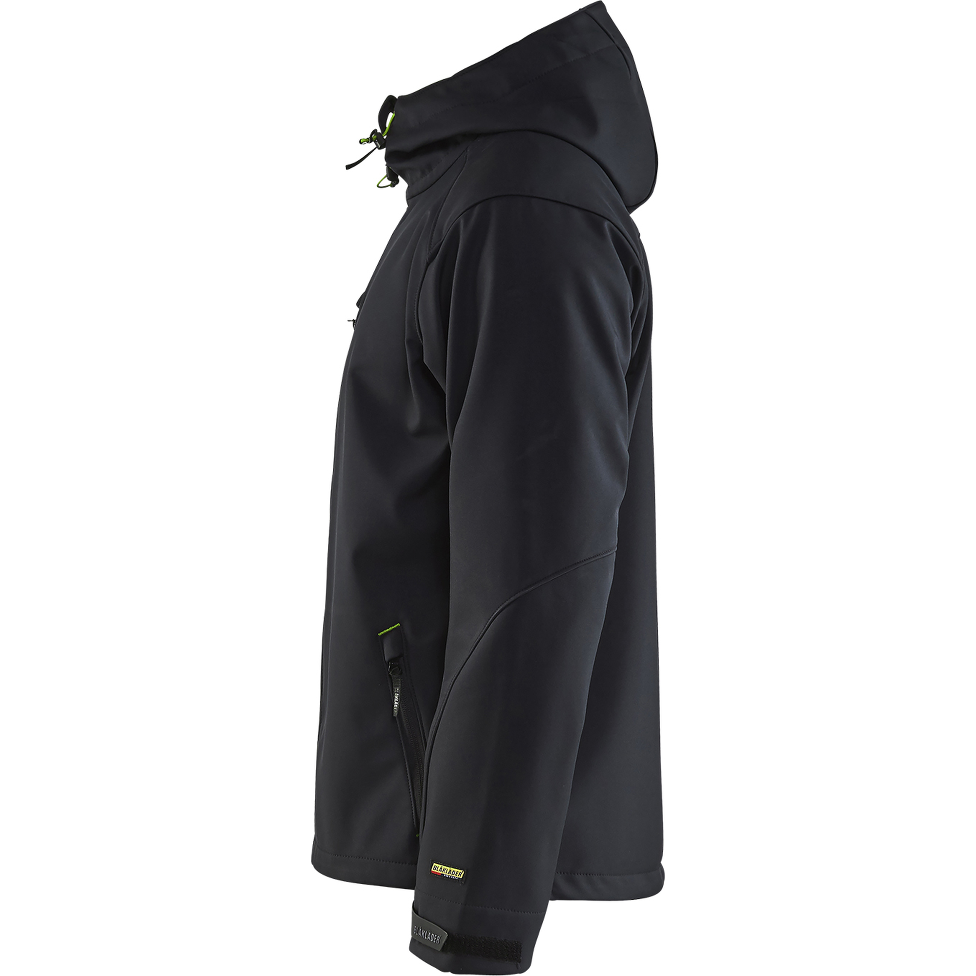 Blaklader Softshell Jacket, Black/Green (3)