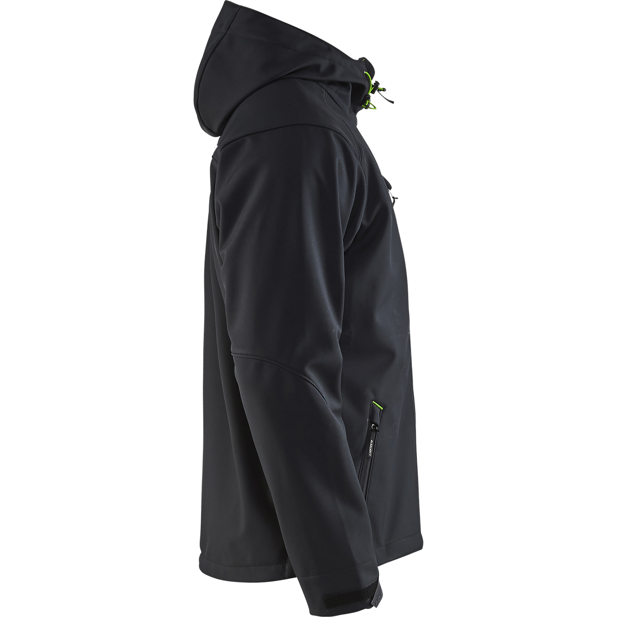 Blaklader Softshell Jacket, Black/Green (2)