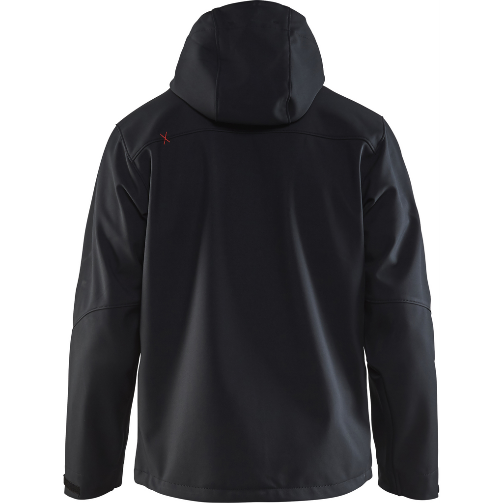 Blaklader Softshell Jacket, Black/Red (4)
