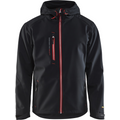 Blaklader Softshell Jacket, Black/Red