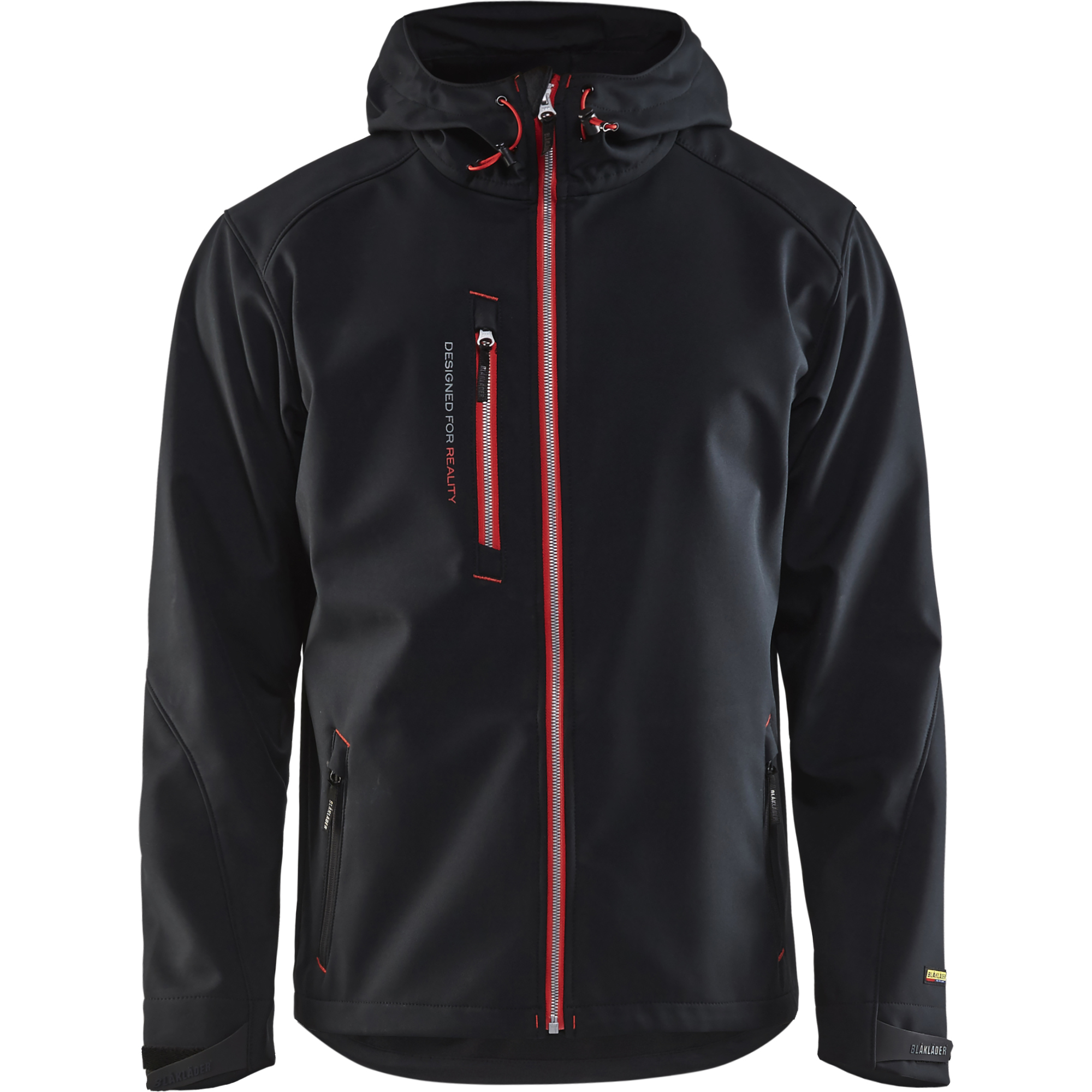 Blaklader Softshell Jacket, Black/Red