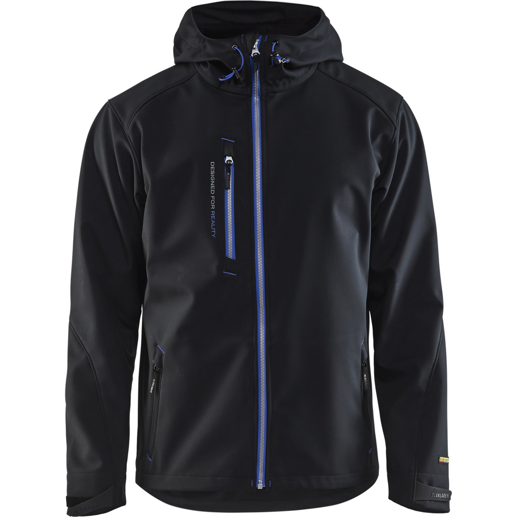Blaklader Softshell Jacket, Black/Cornflower Blue
