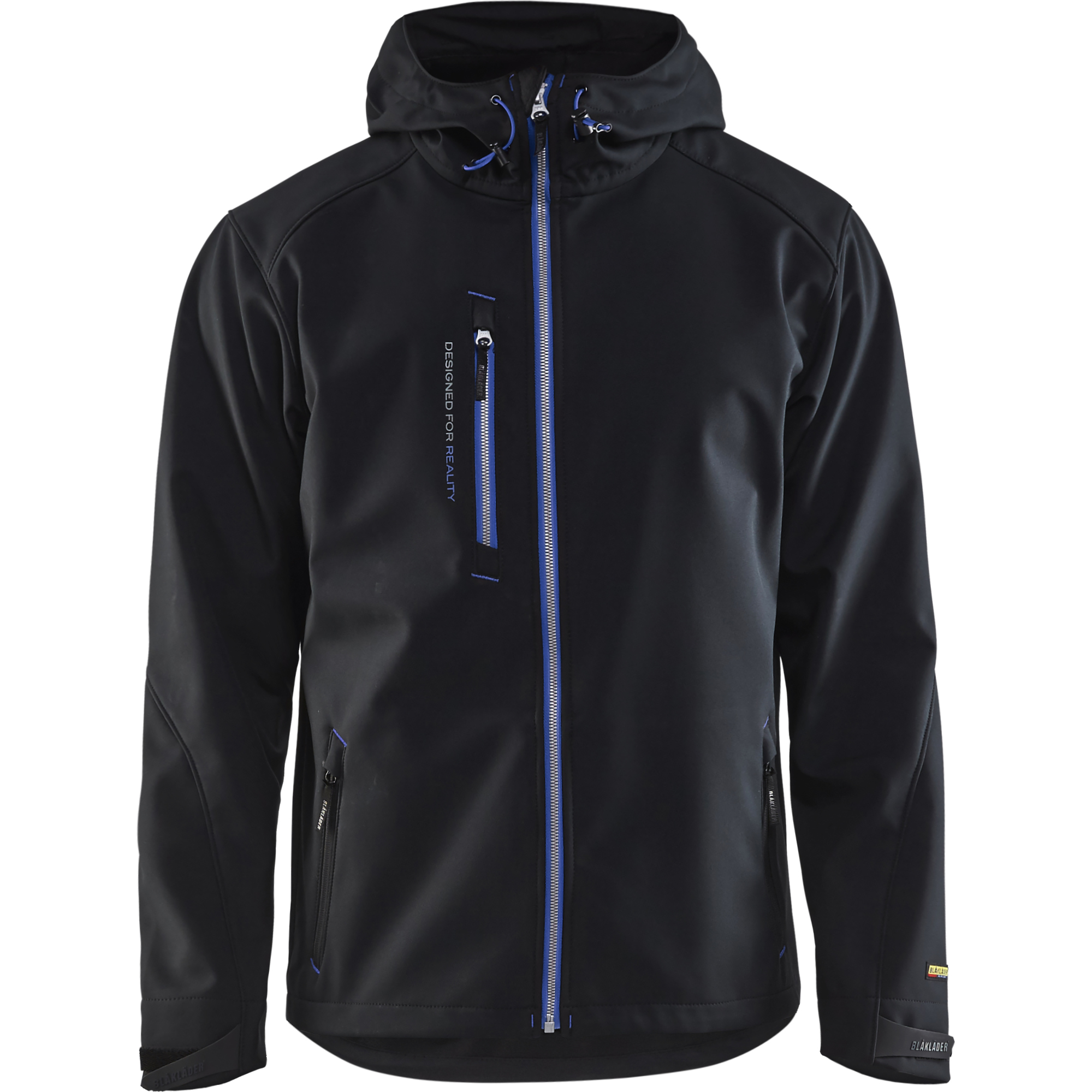 Blaklader Softshell Jacket, Black/Cornflower Blue