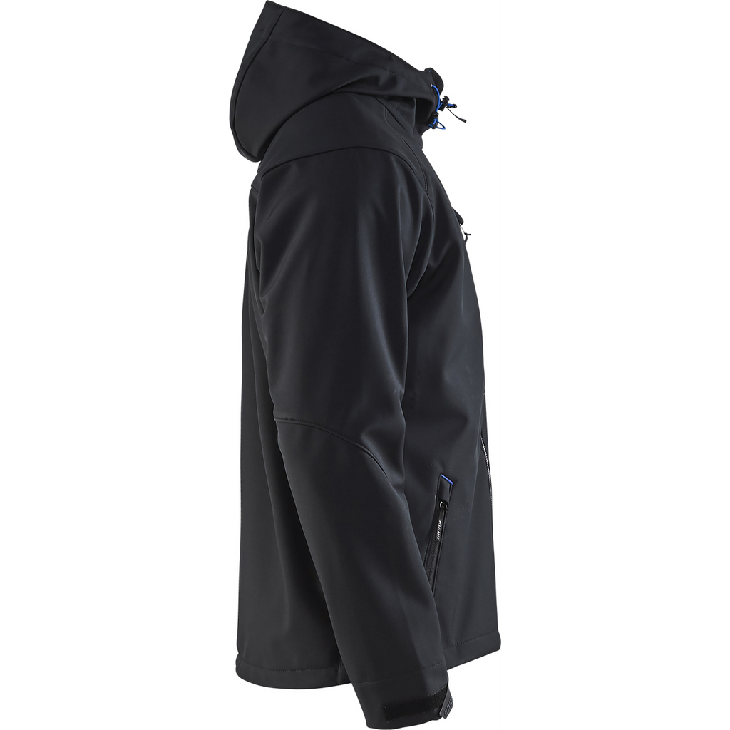 Blaklader Softshell Jacket, Black/Cornflower Blue (2)