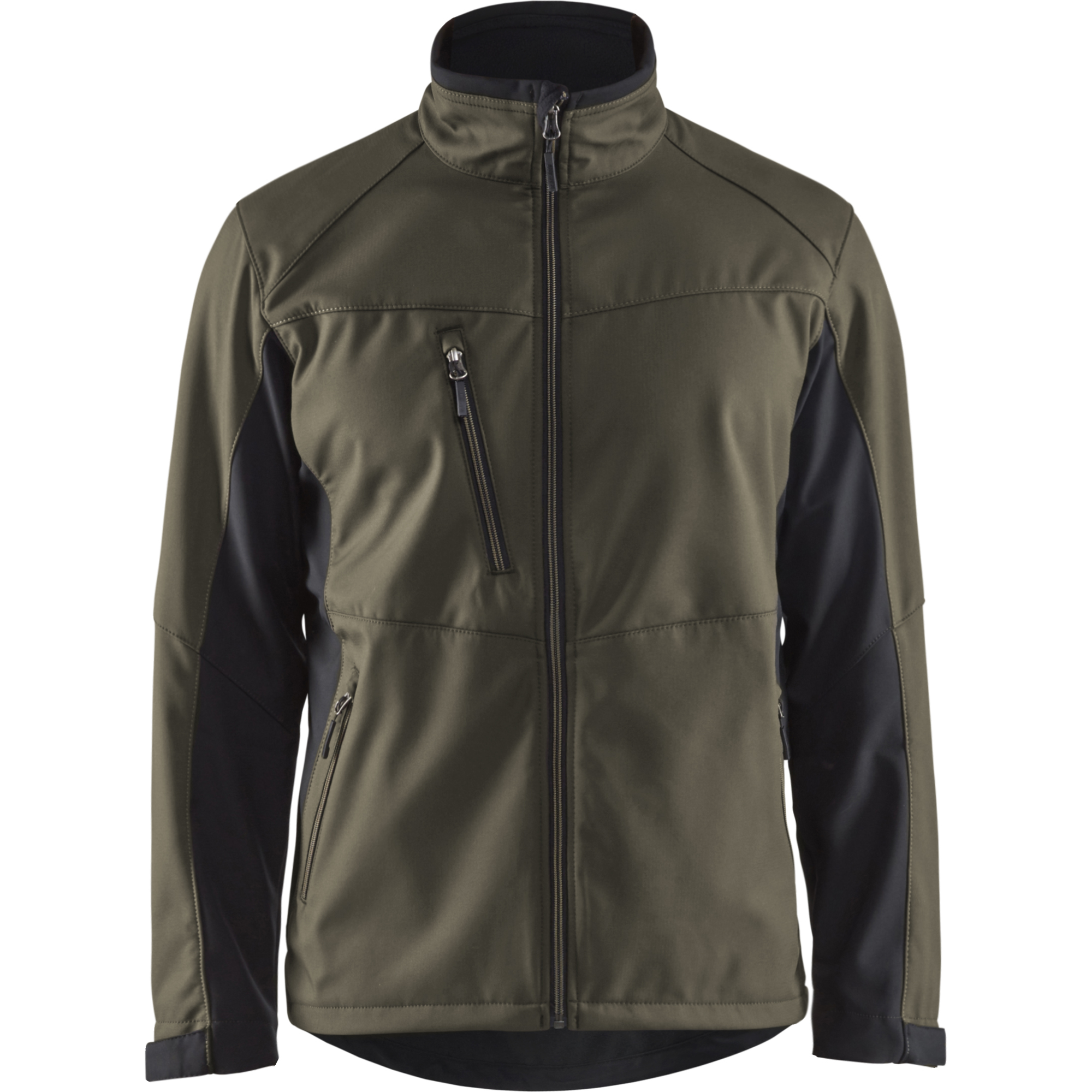 Blaklader Softshell Jacket, Dark Olive Green/Black