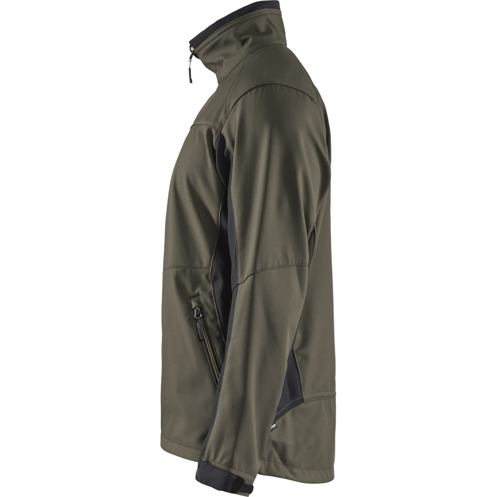 Blaklader Softshell Jacket, Dark Olive Green/Black (3)