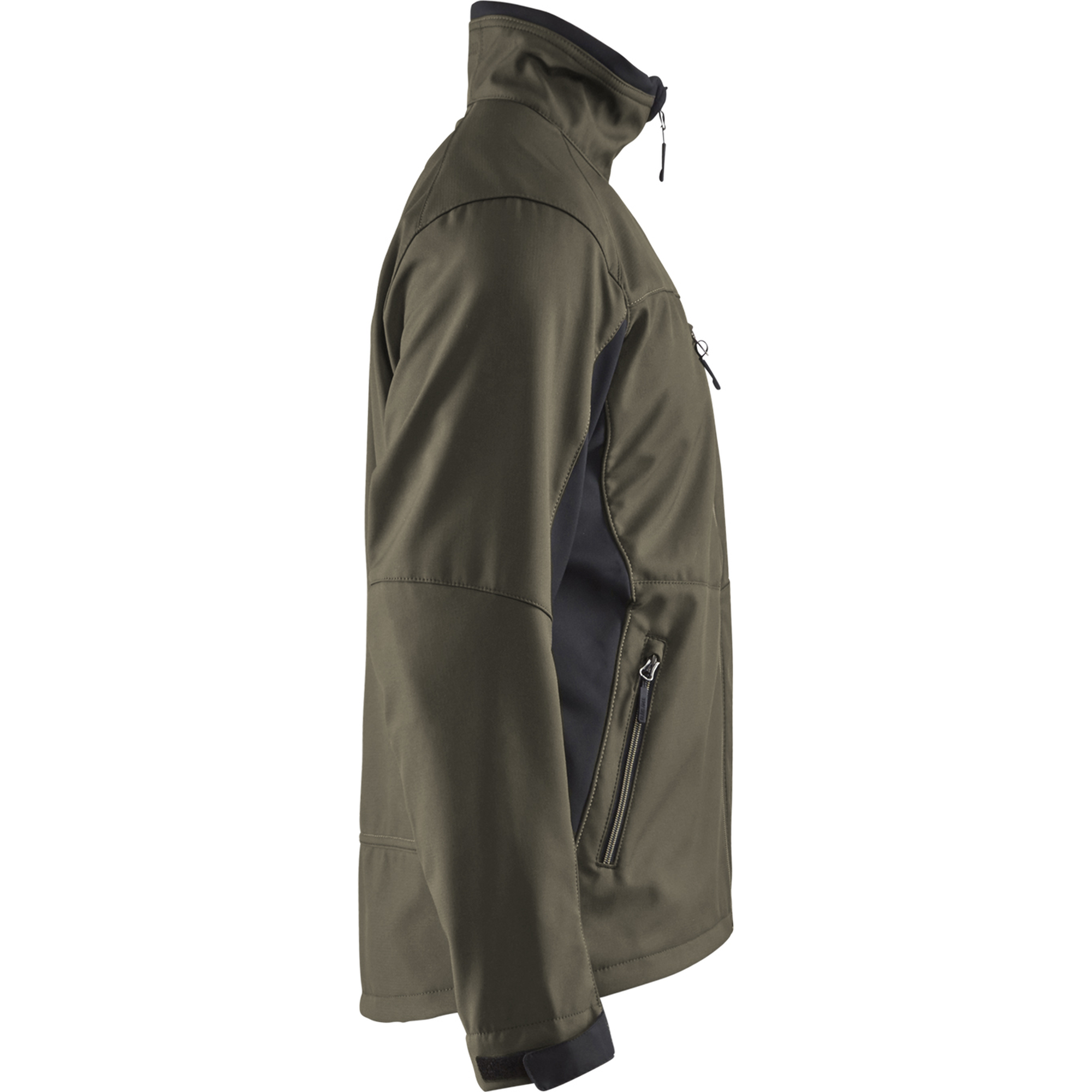 Blaklader Softshell Jacket, Dark Olive Green/Black (2)