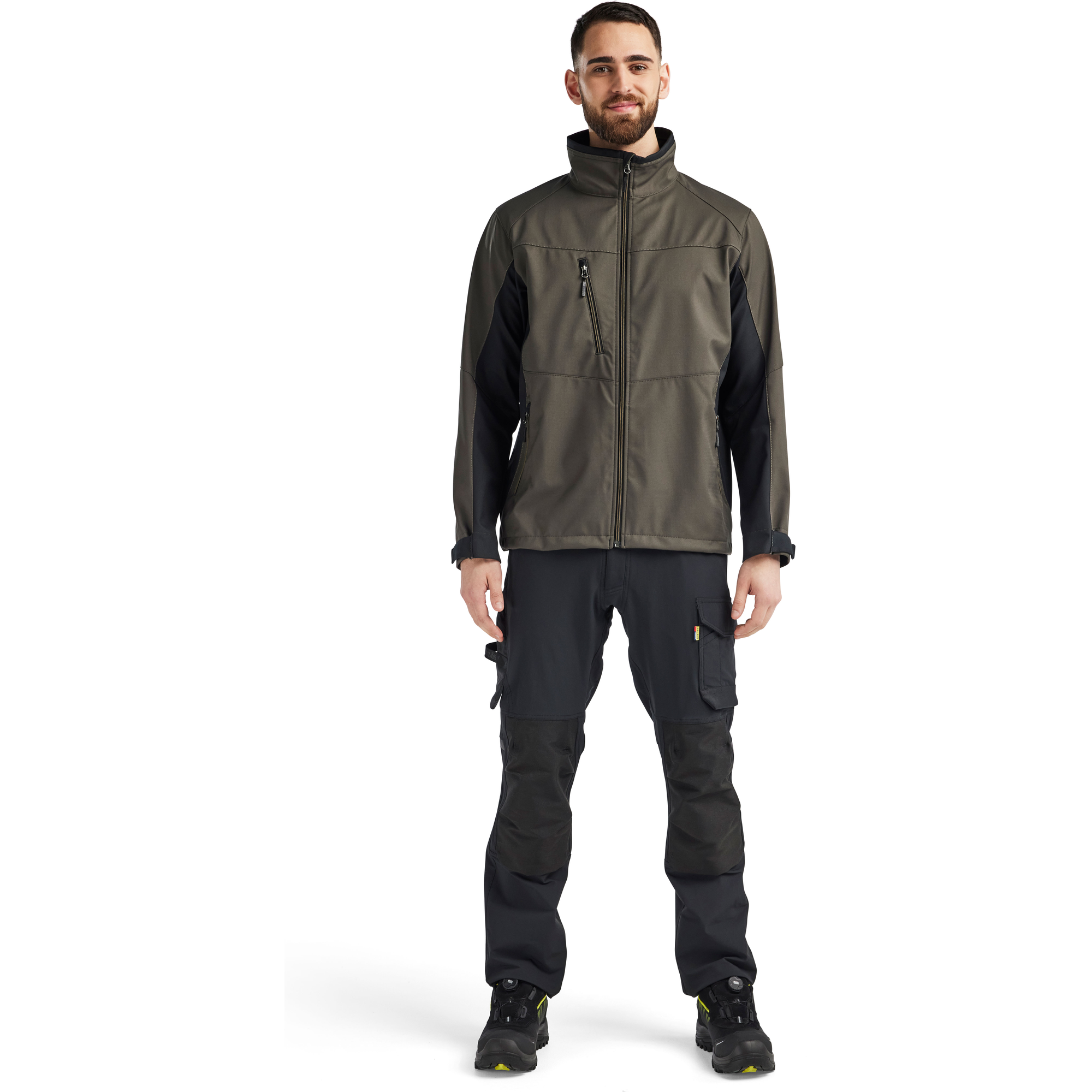Blaklader Softshell Jacket, Dark Olive Green/Black (5)