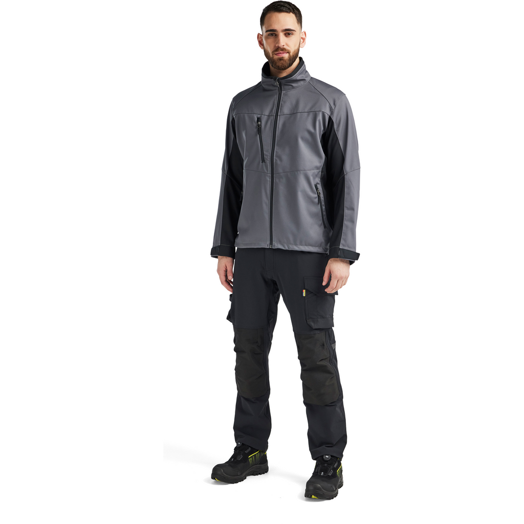 Blaklader Softshell Jacke, Mittelgrau/Schwarz (5)