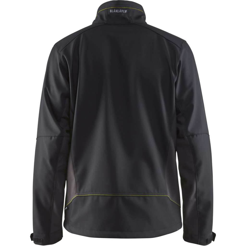 Blaklader Softshell Jacket, Black/Yellow (4)