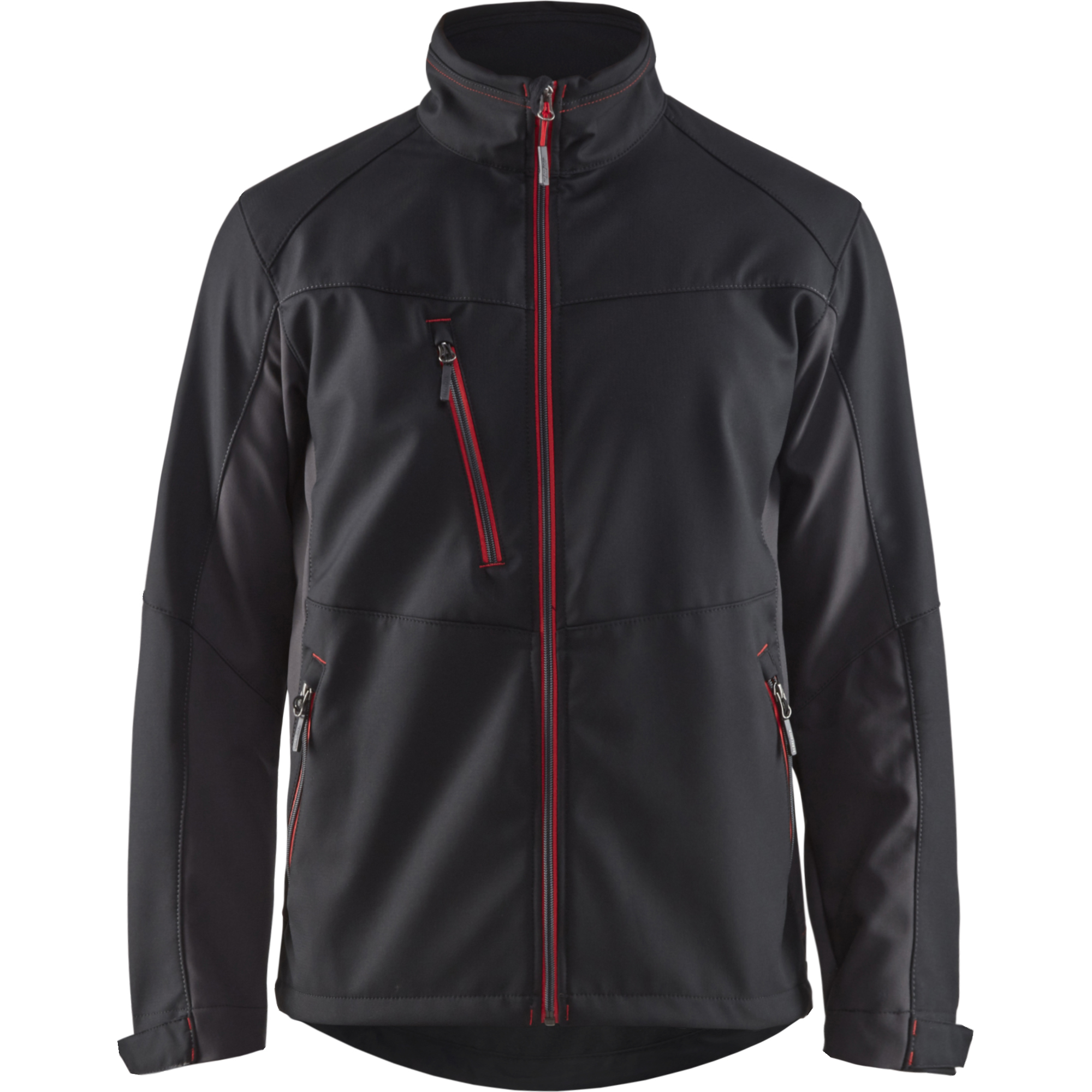 Blaklader Softshell Jacket, Black/Red