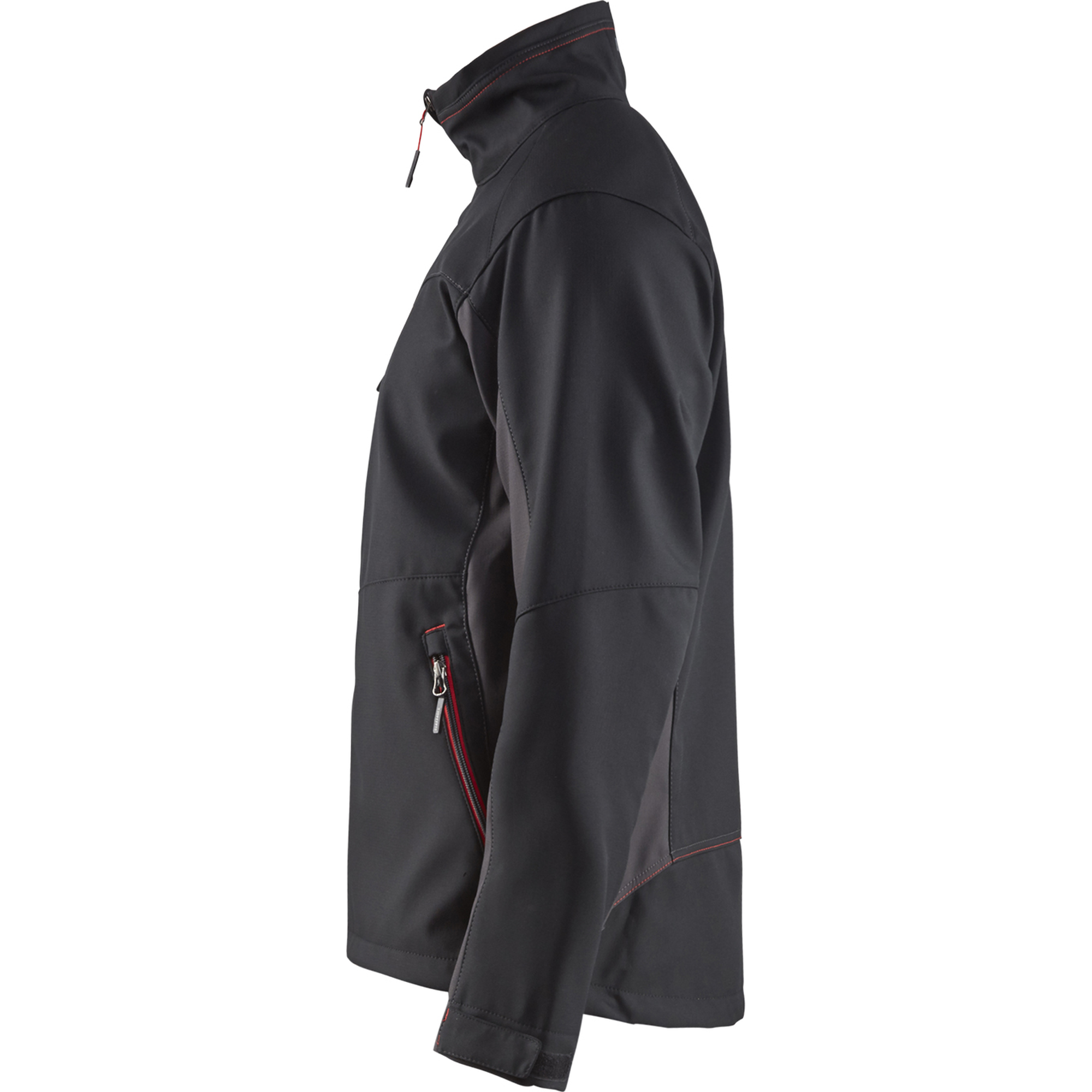 Blaklader Softshell Jacket, Black/Red (3)