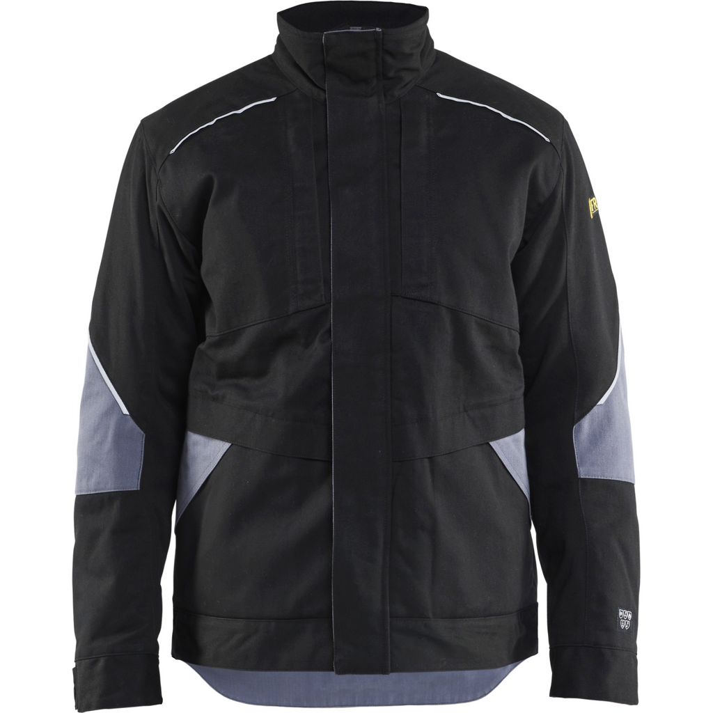 Blaklader Flame Resistant Winter Jacket, Black/Grey