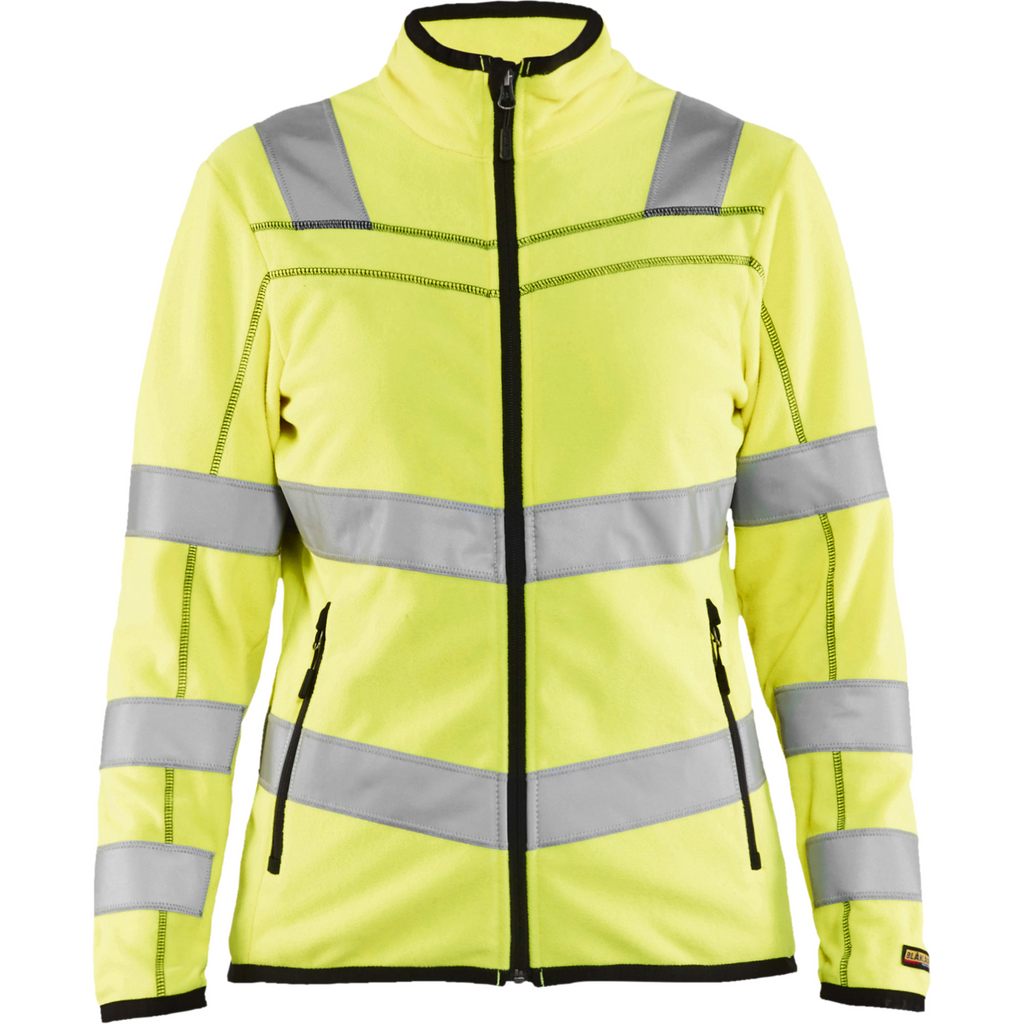 Blaklader High Vis Ladies Microfleece Jacket, Yellow