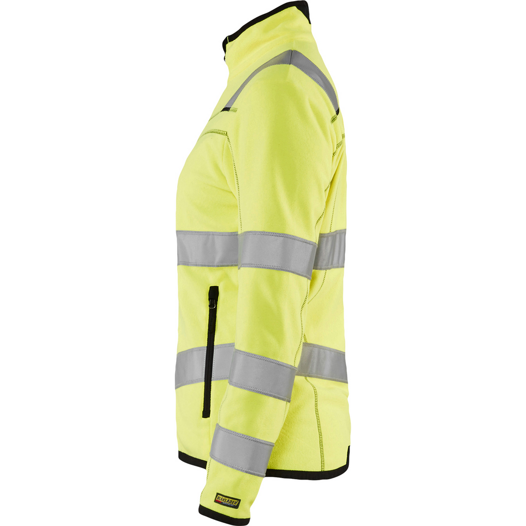 Blaklader High Vis Ladies Microfleece Jacket, Yellow (3)