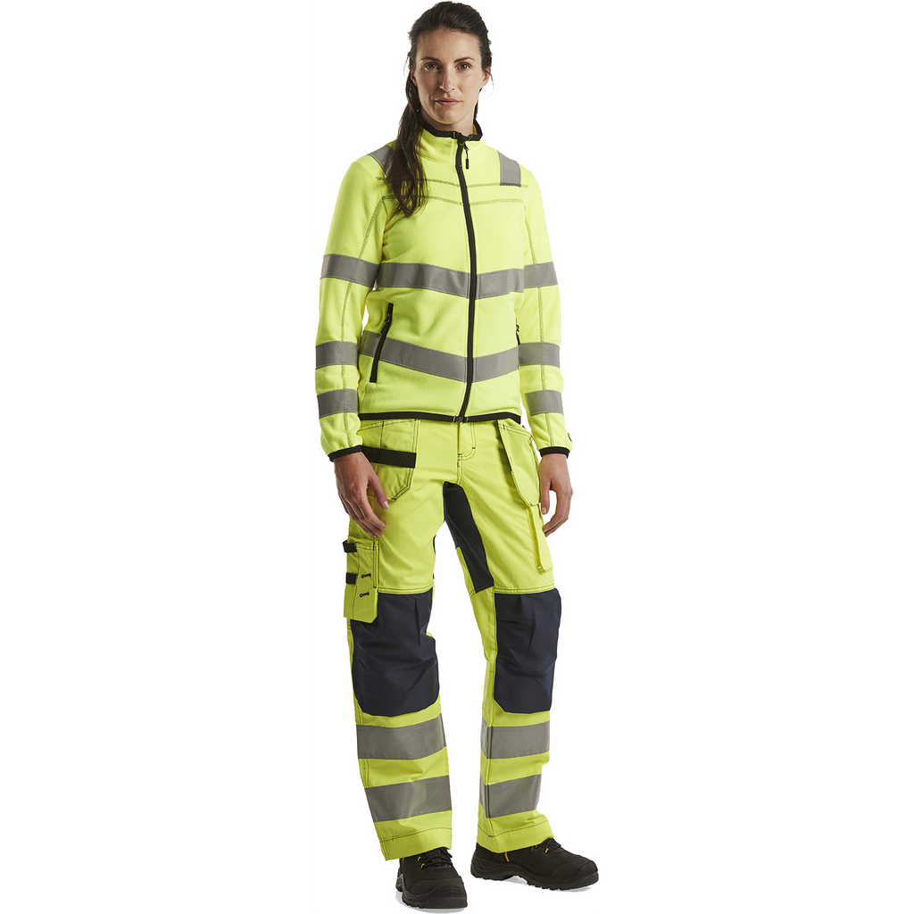 Blaklader High Vis Ladies Microfleece Jacket, Yellow (5)