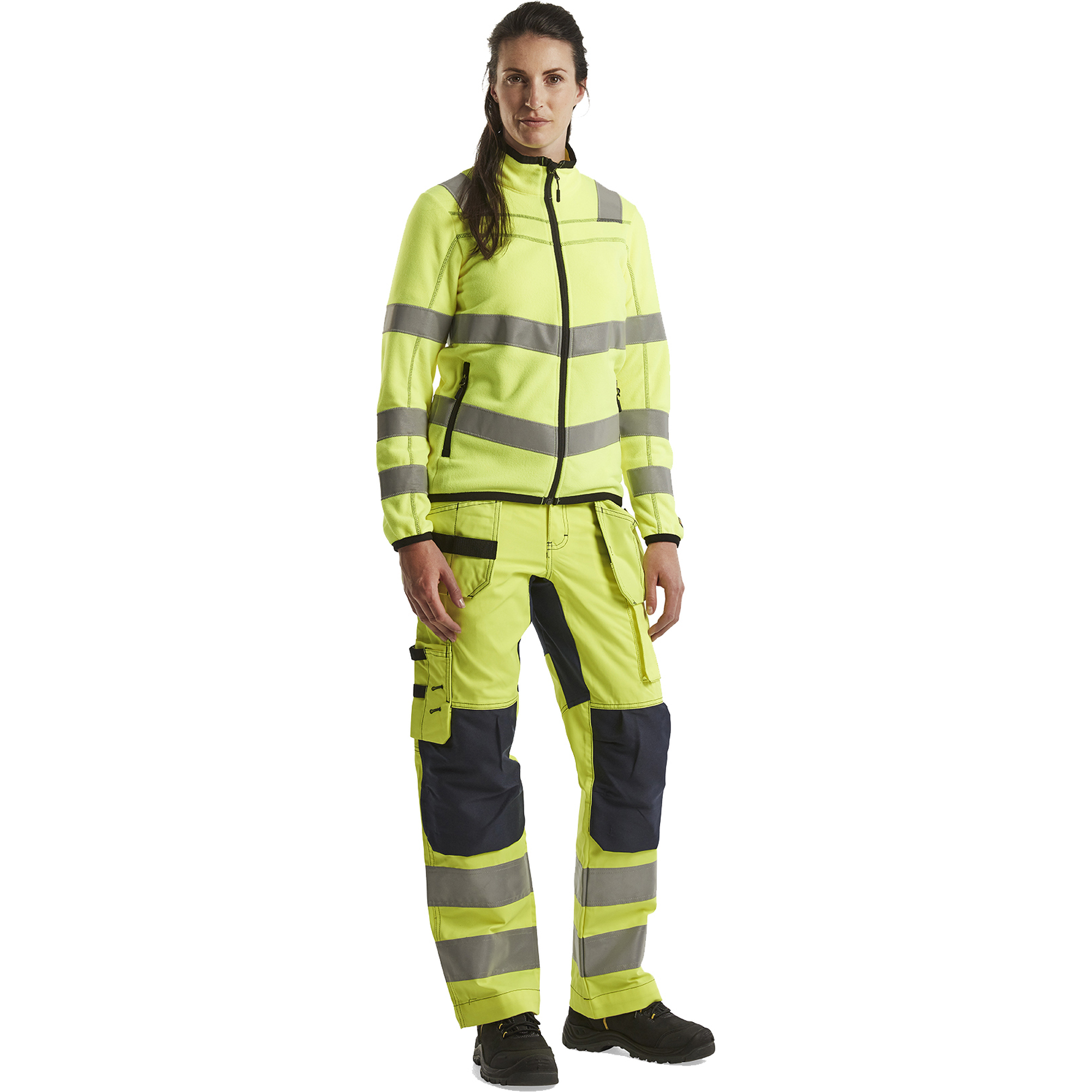 Blaklader High Vis Ladies Microfleece Jacket, Yellow (5)