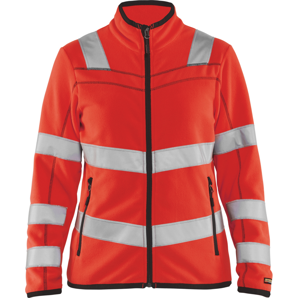 Blaklader High Vis Women's Microfleece Jacket, Red