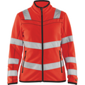 Blaklader High Vis Women's Microfleece Jacket, Red