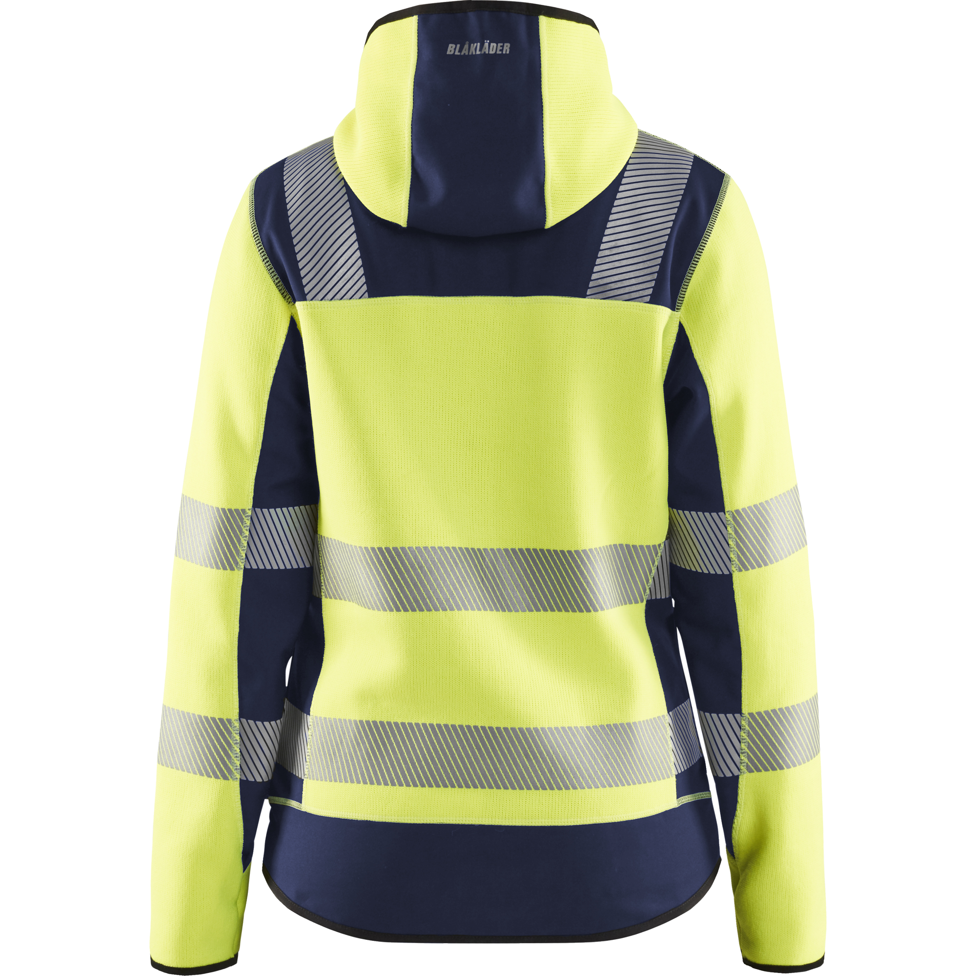Blaklader High Vis Ladies Knitted Jacket, Yellow/Navy Blue (4)