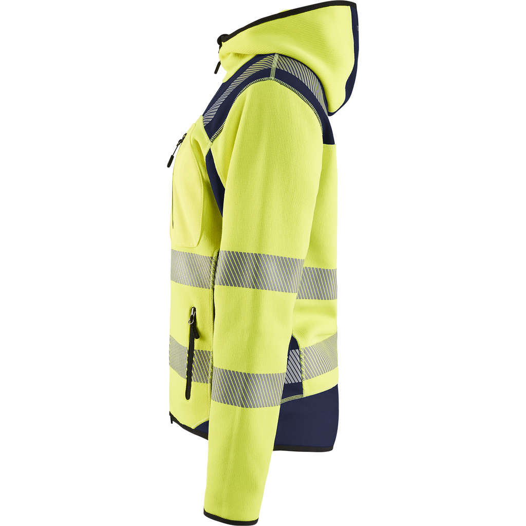 Blaklader High Vis Ladies Knitted Jacket, Yellow/Navy Blue (3)