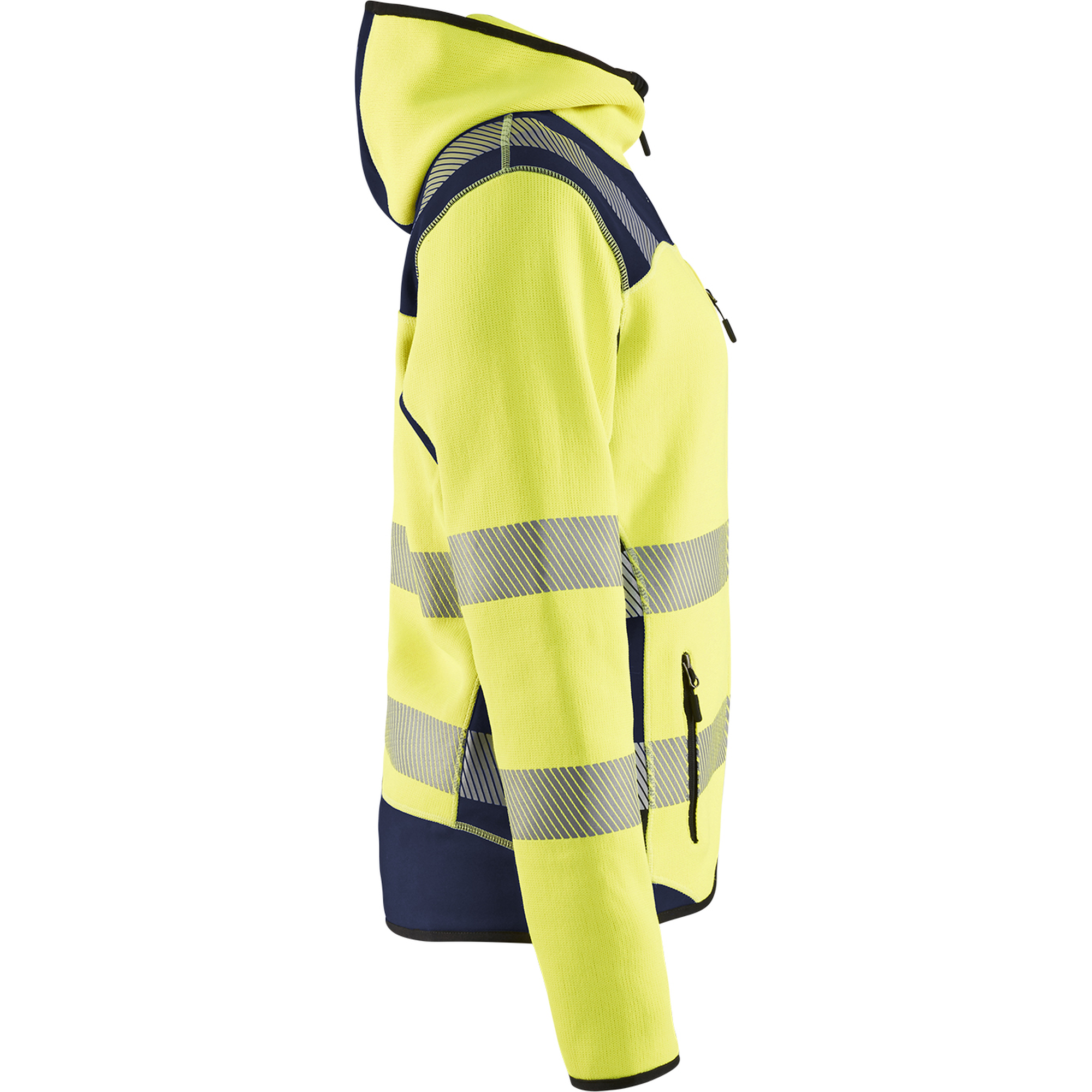Blaklader High Vis Ladies Knitted Jacket, Yellow/Navy Blue (2)