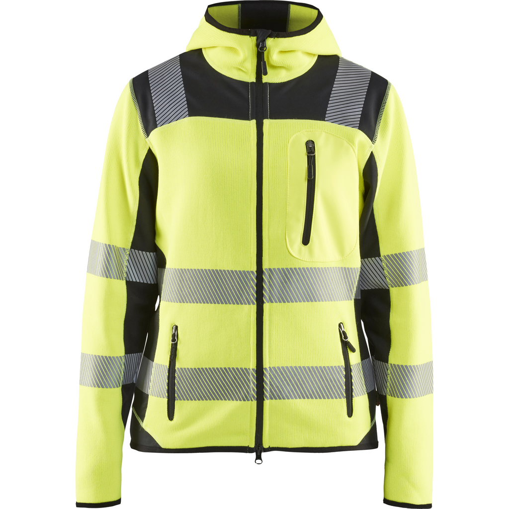 Blaklader High Vis Ladies Knitted Jacket, Yellow/Black