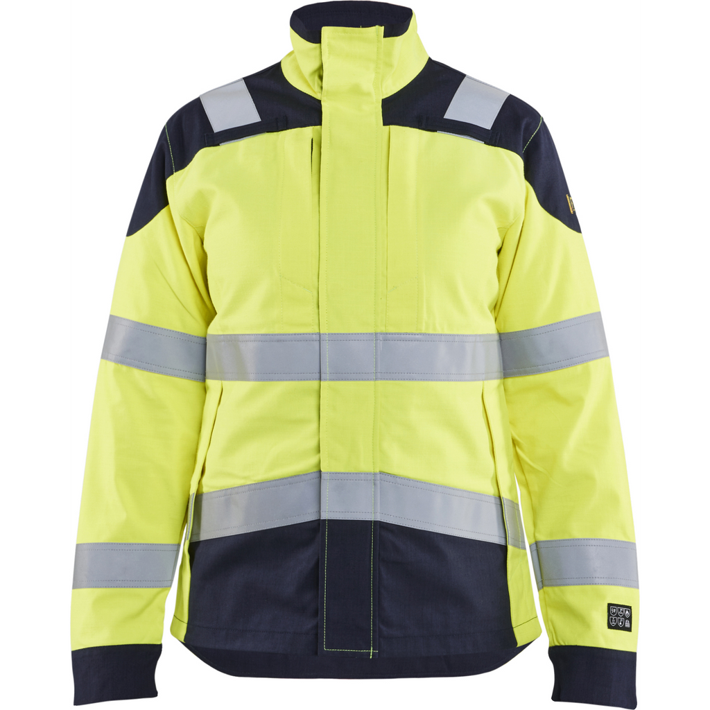 Blaklader Ladies Multi-Norm Jacket, Yellow/Navy Blue