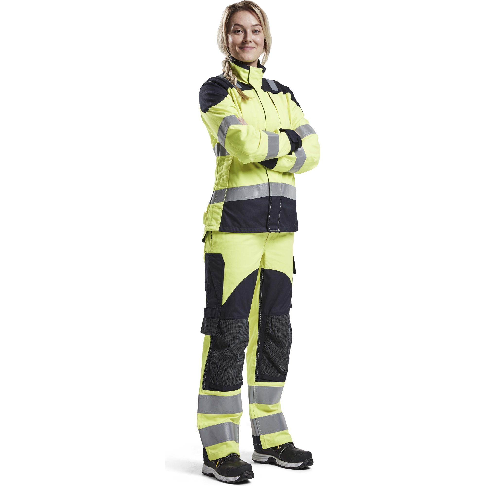 Blaklader Ladies Multi-Norm Jacket, Yellow/Navy Blue (5)