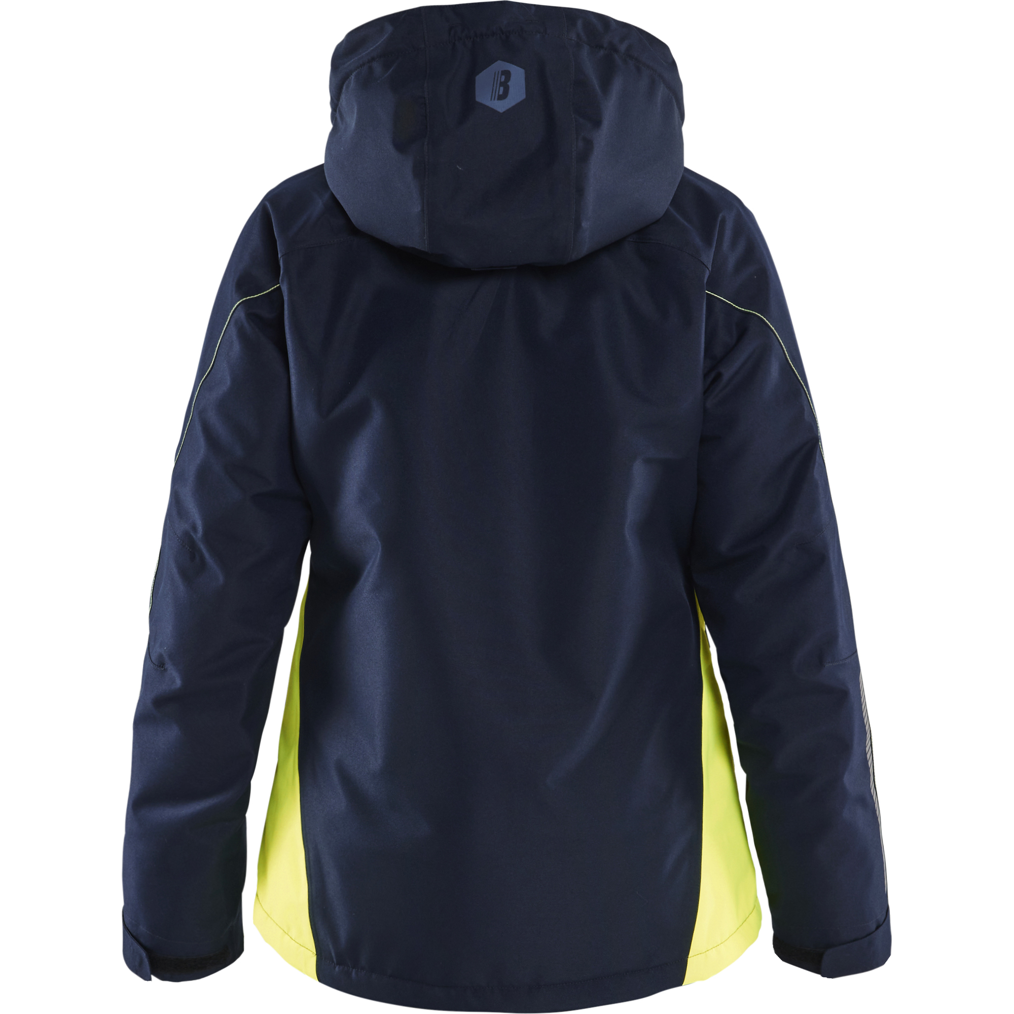 Blaklader Ladies Lined Lightweight Winter Jacket, Dark Navy/Yellow (4)