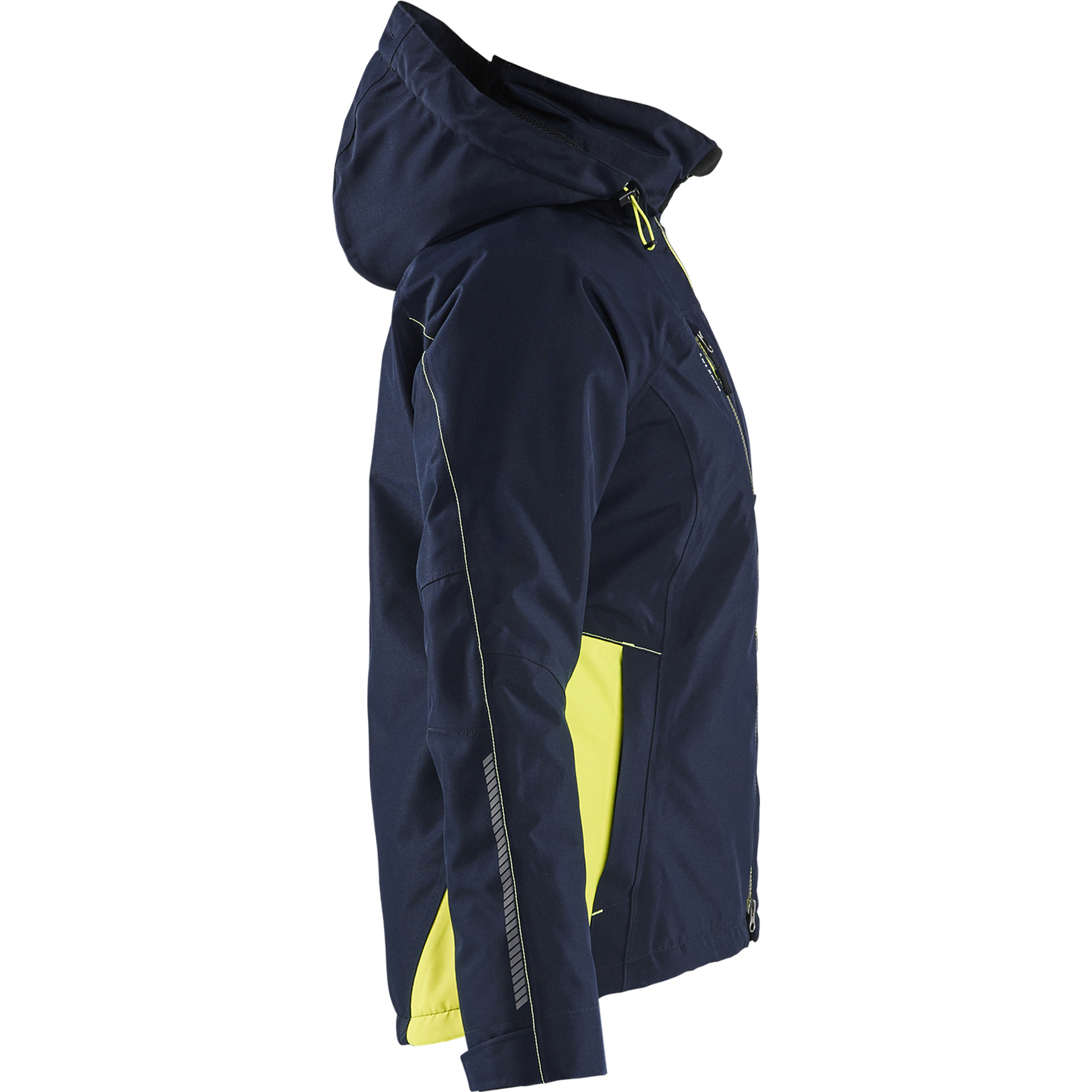 Blaklader Ladies Lined Lightweight Winter Jacket, Dark Navy/Yellow (2)