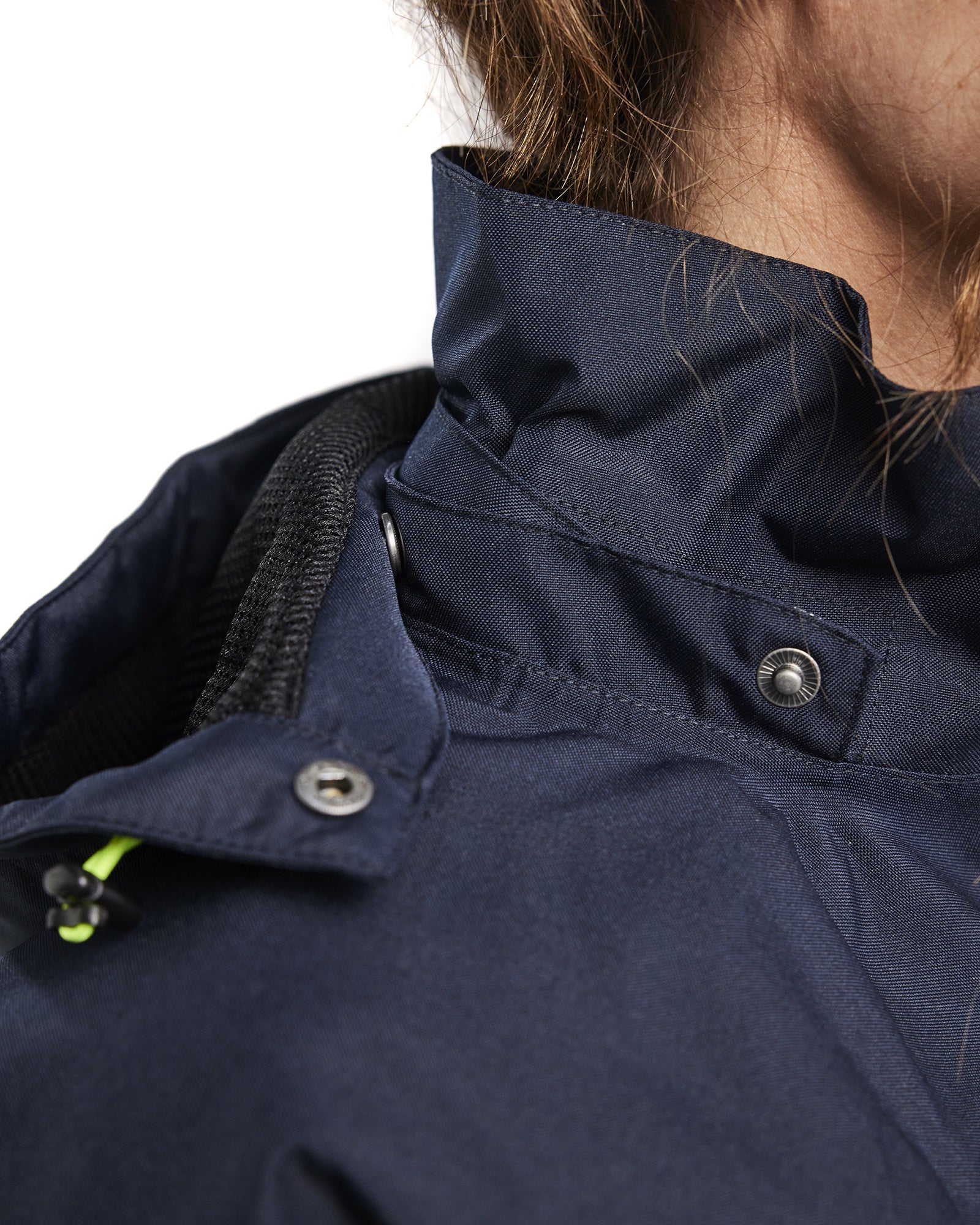 Blaklader Ladies Lined Lightweight Winter Jacket, Dark Navy/Yellow (8)