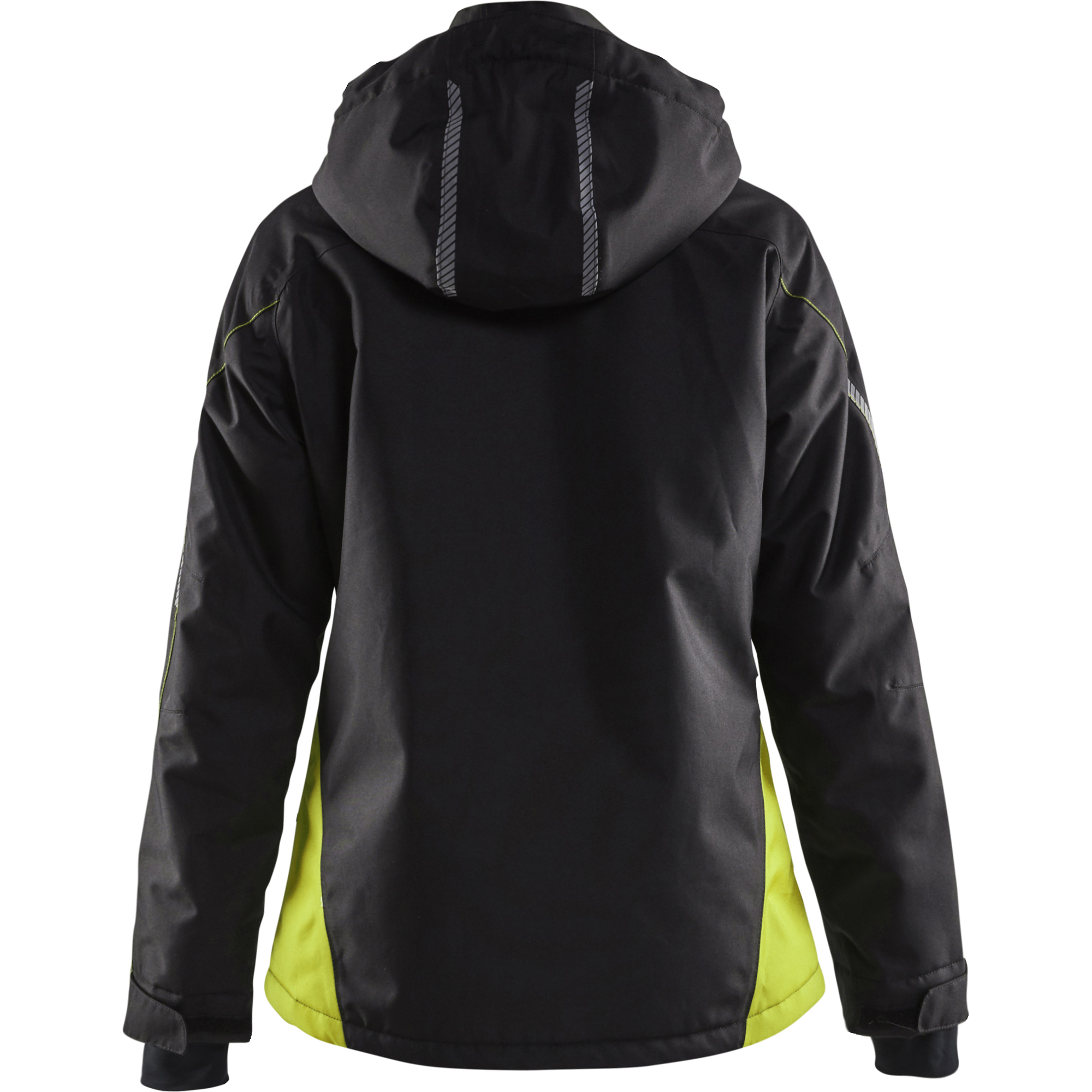 Blaklader Women's Lined Lightweight Winter Jacket, Black/Yellow (4)