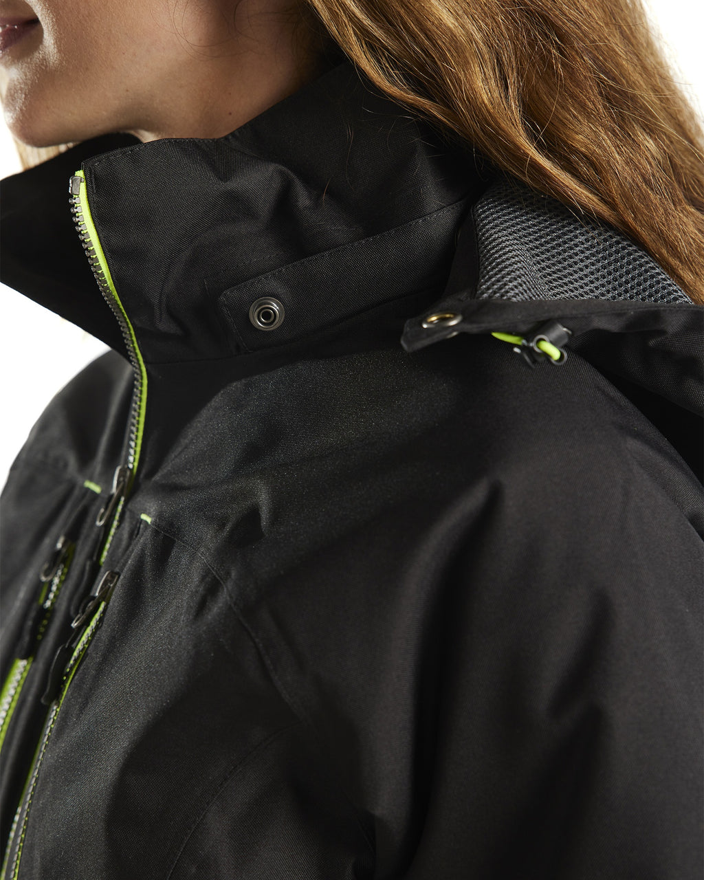 Blaklader Women's Lined Lightweight Winter Jacket, Black/Yellow (6)